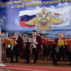 Концертно-духовой оркестр принял участие в Торжественном мероприятии, посвященном Дню сотрудника органов внутренних дел