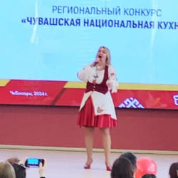 Елена Емельянова выступила на проведении регионального конкурса “Чувашская национальная кухня”