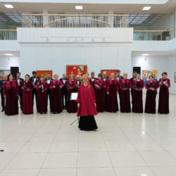 Видео выступления Хора Капеллы “Классика”  на открытии выставки “Звезда на холсте героя”