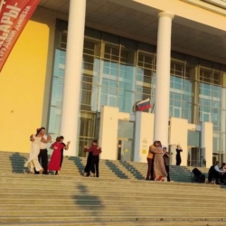 Томное танго в лучах заката…