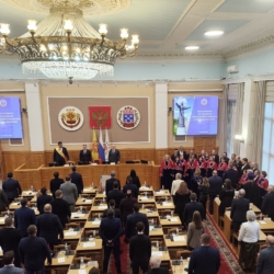 Хор выступил на заседании ЧГДС, в ходе которого был избран глава г.Чебоксары С.Трофимов