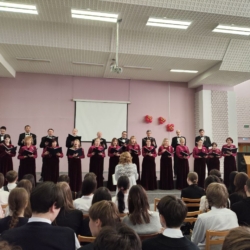 Программа хора Капеллы “Классика” – «Защитники земли русской» прозвучала 2 февраля в школе №54.